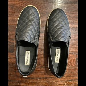 Black Quilted Steve Madden Sneakers
